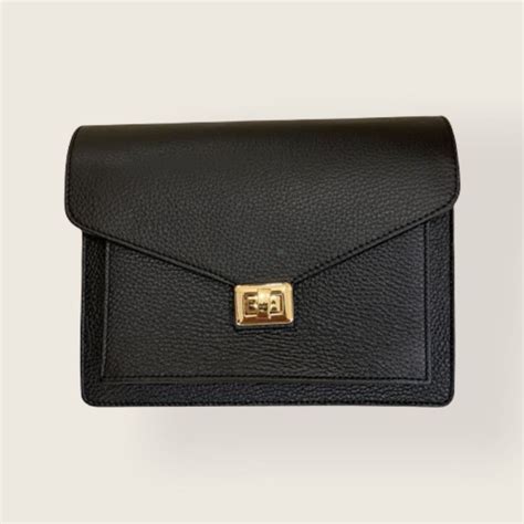 Black Leather Beau Bag 